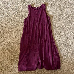 Wine Colored Tank Dress